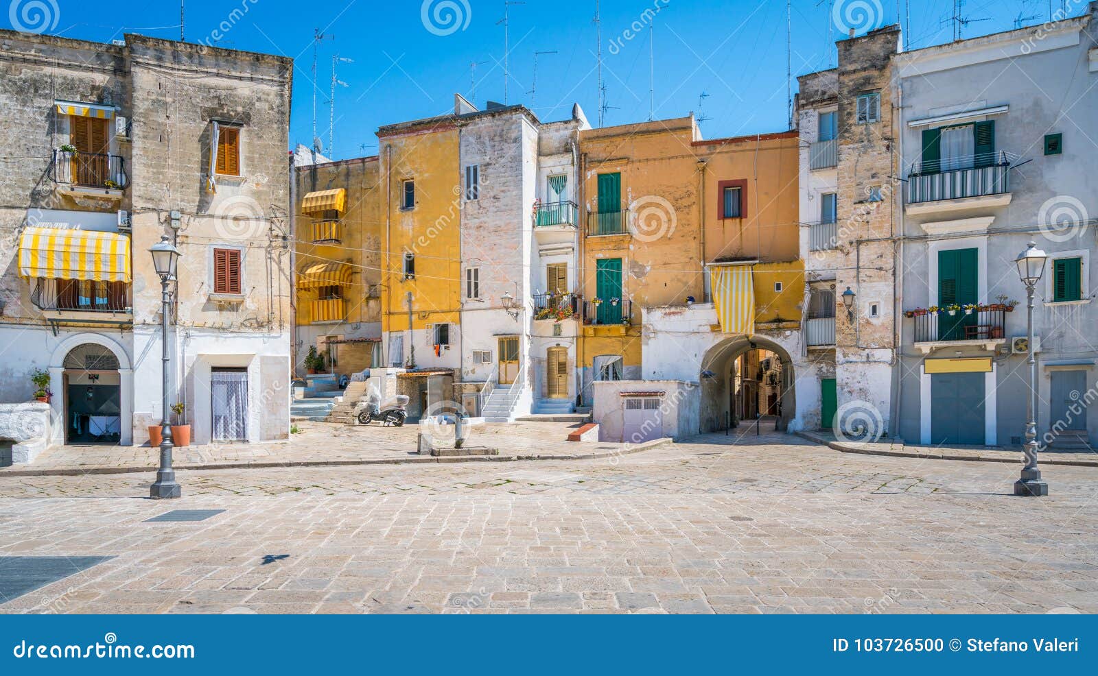 old town in bari, apulia, southern italy.